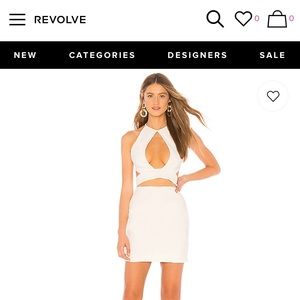 Revolve White Missy Keyhole Cutout from by the way